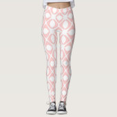 Leggings Pink Geometric Pattern (Devant)