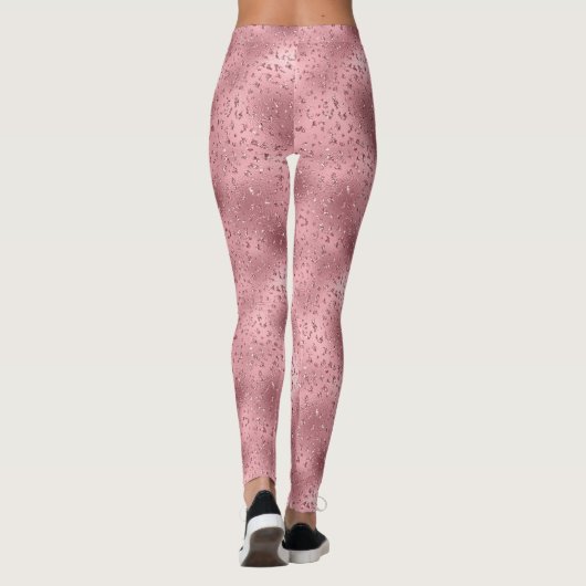 Leggings Pink Glitzy Cheetah Print (Dos)
