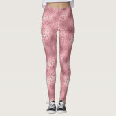 Leggings Pink Glitzy Cheetah Print (Devant)