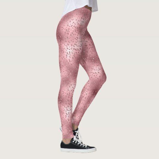 Leggings Pink Glitzy Cheetah Print (Droite)