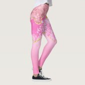 Leggings Pink Gold Glam Parties scintillant Bling tendance (Droite)