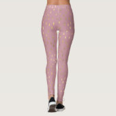 Leggings Pink Gold Raindrop Moderne tendance Yoga (Dos)