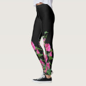 Leggings Pink Hollyhocks (Gauche)