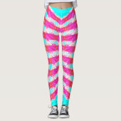 Leggings pink lace pattern (Devant)