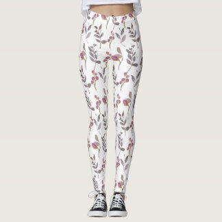LEGGINGS  PINK LEAVES