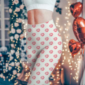 Leggings Pink Listick Kiss Imprimer