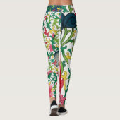 Leggings Pink Lotus Garden Botanique Chinoiserie (Dos)