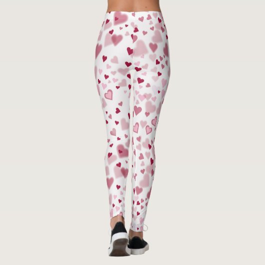 Leggings Pink Lovely Hearts Pattern (Dos)