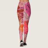 Leggings Pink plants (Dos)