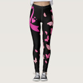 Leggings Pink Ribbon Sensibilisation au cancer du sein (Devant)