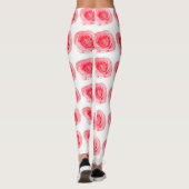 Leggings Pink Rose Flower (Dos)