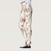 Leggings Pink Roses Floral  (Gauche)