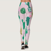 Leggings Pink Rustique Sud-Ouest Cactus Plantes (Dos)