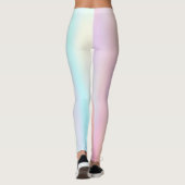 Leggings Pink Sea Green Pastel Ombre (Dos)