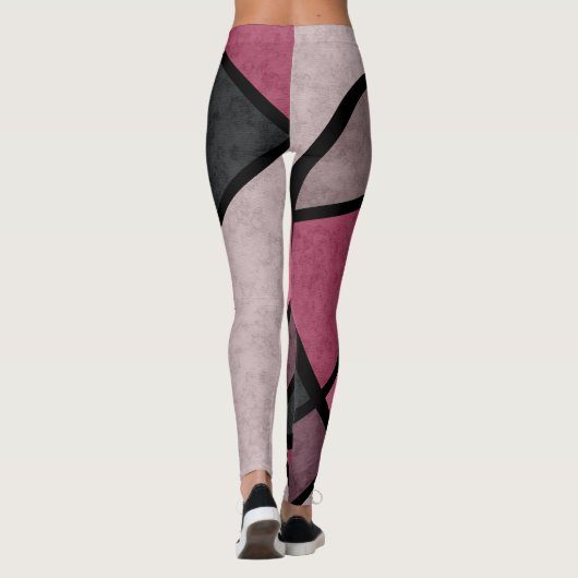Leggings Pink Sunrise, abstrait (Dos)
