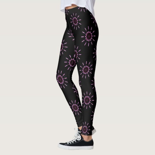 Leggings pink suns noir (Gauche)