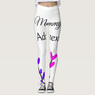 Leggings Pink violet lavande maman le jour maman cadeau