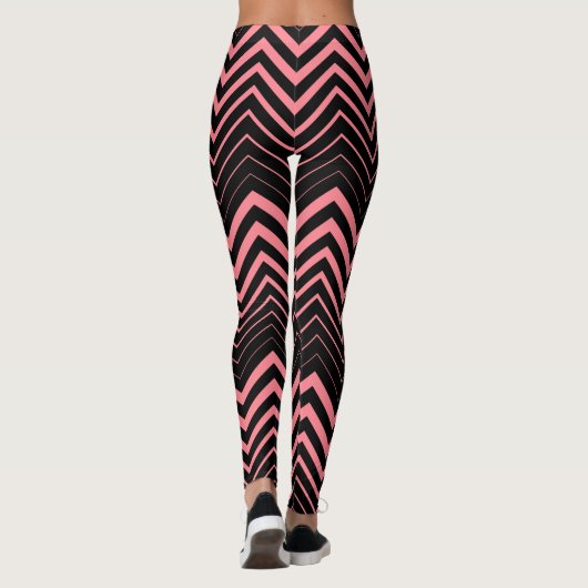 Leggings Pink Zigzag Chevron (Dos)