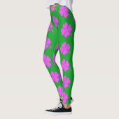 Leggings PinkShamrock Clover St. Patrick's Day (Gauche)