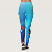 Leggings Pinscher miniature (Pin de minute) sous la mer (Dos)