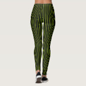 Leggings Pinstripe verte et noire (Dos)