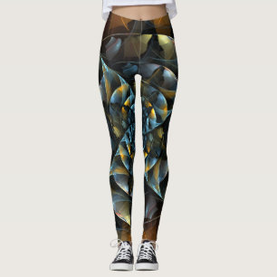 Leggings Pinwheel Art Abstrait