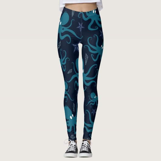 Leggings Pipe bleue mûre (Devant)