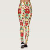 Leggings Pique-Nique Patchwork Fraise (Dos)