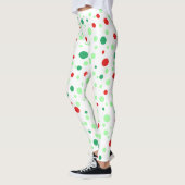 Leggings piqués verts et rouges (Gauche)