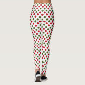 Leggings Piqueté de rouge et de vert (Dos)