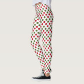 Leggings Piqueté de rouge et de vert (Gauche)
