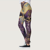 Leggings Pirate de crâne pourpre (Gauche)