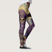 Leggings Pirate de crâne pourpre (Droite)