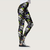 Leggings Pirate, Jolly roger, style Mardi Gras, (Droite)