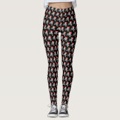 Leggings Pirate Motif du crâne et des os croisés (Devant)