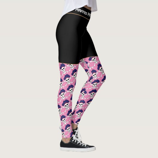 Leggings Pirate Skull & Pirates Flag, Jeux de Fitness (Droite)