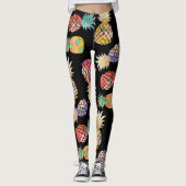 Leggings PixDezines Aloha Ananas/do-it-yourself Couleur arr (Devant)