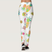 Leggings PixDezines Aloha Ananas/do-it-yourself Couleur arr (Dos)