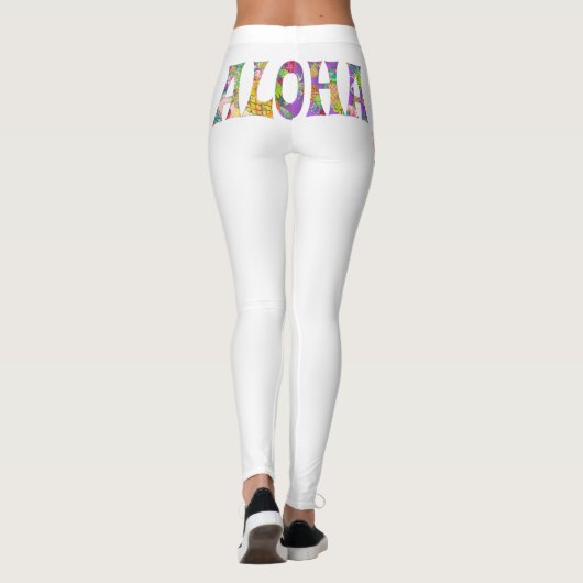 Leggings PixDezines ALOHA HAWAII/do-it-yourself couleur Arr (Dos)