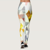 Leggings PixDezines Aquarelle Boho Géométrique/Triangles (Dos)