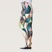 Leggings PixDezines Aquarelle Boho Géométrique/Triangles (Gauche)