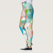 Leggings PixDezines Aquarelle Boho Géométrique/Triangles (Gauche)