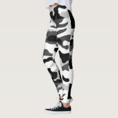 Leggings PixDezines Camo arctique, noir/blanc/gris (Gauche)
