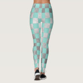 Leggings PixDezines do-it-yourself Couleur/Faux Argent/À da (Dos)