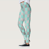Leggings PixDezines do-it-yourself Couleur/Faux Argent/À da (Gauche)
