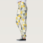 Leggings PixDezines géométrique/jaune/gris (Gauche)