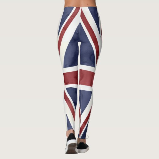 Leggings PixDezines GRUNGE UNION JACK (Dos)
