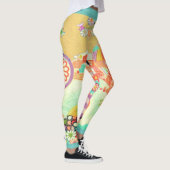 Leggings PixDezines Kimono/Peonies/Fleurs de cerisiers (Droite)