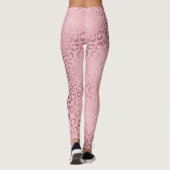Leggings PixDezines Leopard/Faux Rose Gold/DO-IT-YOURSELF a (Dos)