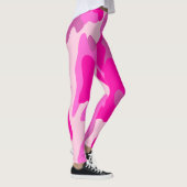 Leggings PixDezines Princess Camo, rose chaud flashy (Droite)
